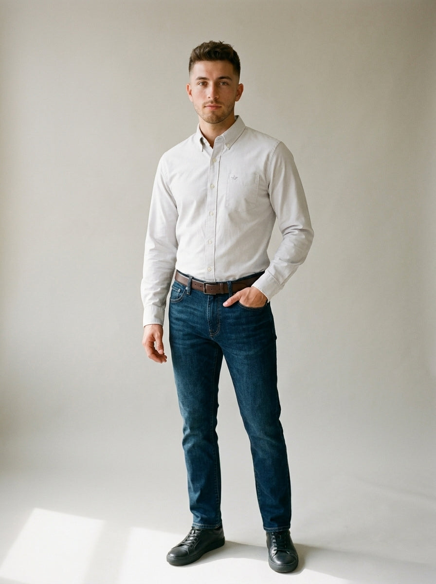 Camisa Dockers Signature Comfort Flex, corte clásico (Big and Tall)