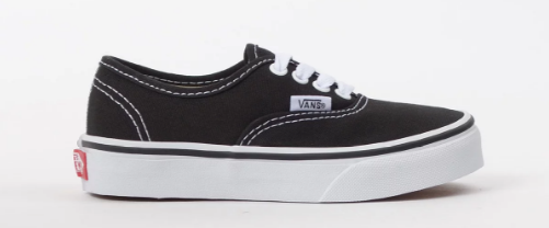 Tenis Vans Authentic Kids Black True White VN000WWX6BT KONPRESHOP