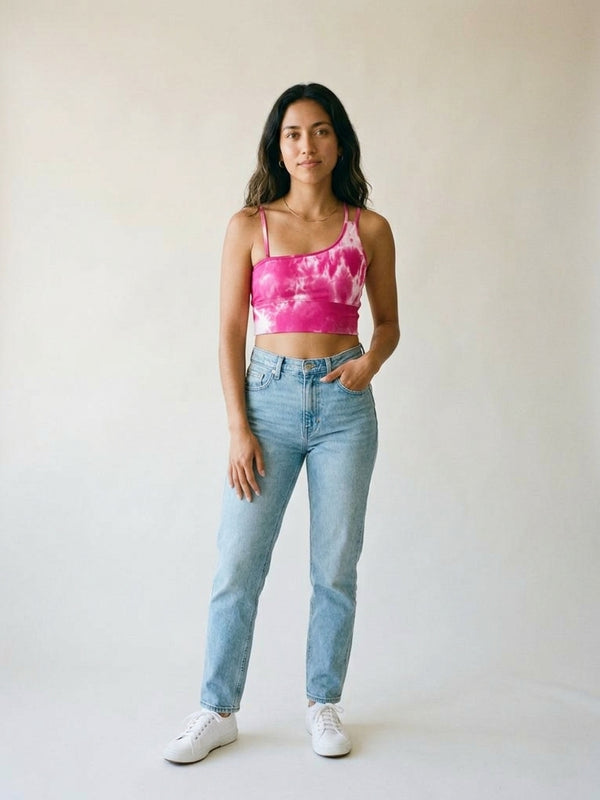 Sports Bra Tie Dye Tirantes Asimetricos | LA Society