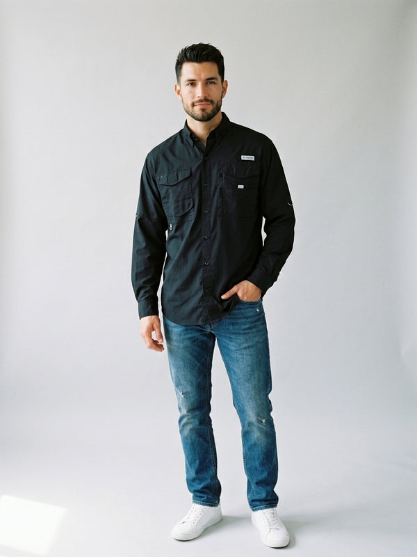 Camisa Columbia de manga larga PFG Bonehead™ para hombre