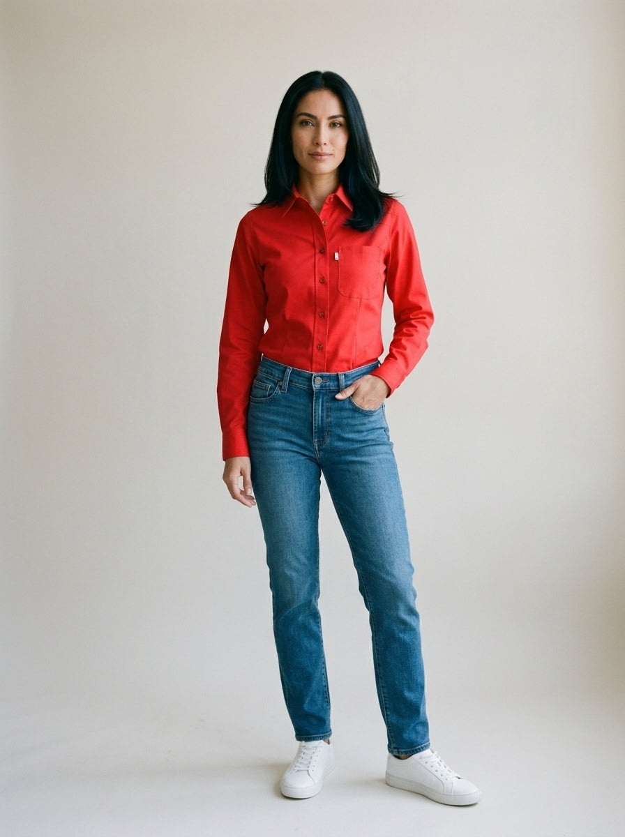Blusa Dama Unitam Gabardina