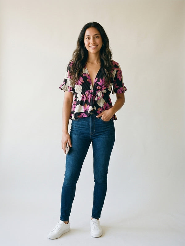 Blusa Heart & Hips Estampado Floreado