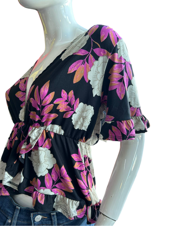 BLUSA HEART & HIPS ESTAMPADO FLOREADO. | CI: HHDBL088