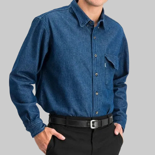CAMISA UNITAM MEZCLILLA U414C