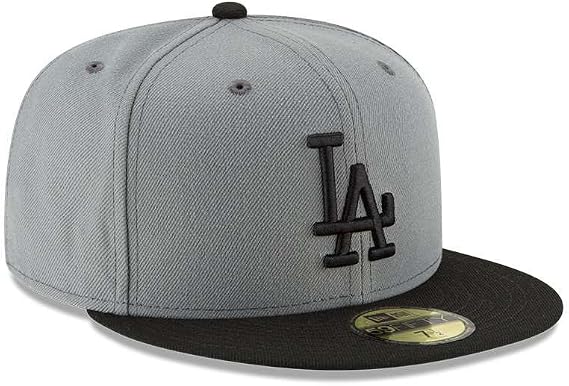 New Era 59Fifty MLB Basic Los Angeles Dodgers - Gorra ajustable color gris/negro