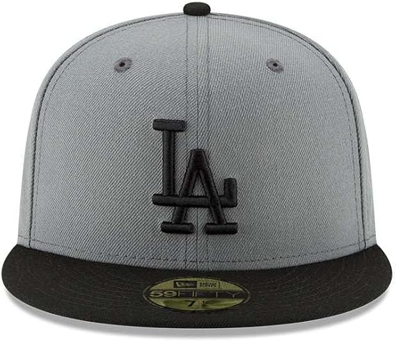 New Era 59Fifty MLB Basic Los Angeles Dodgers - Gorra ajustable color gris/negro