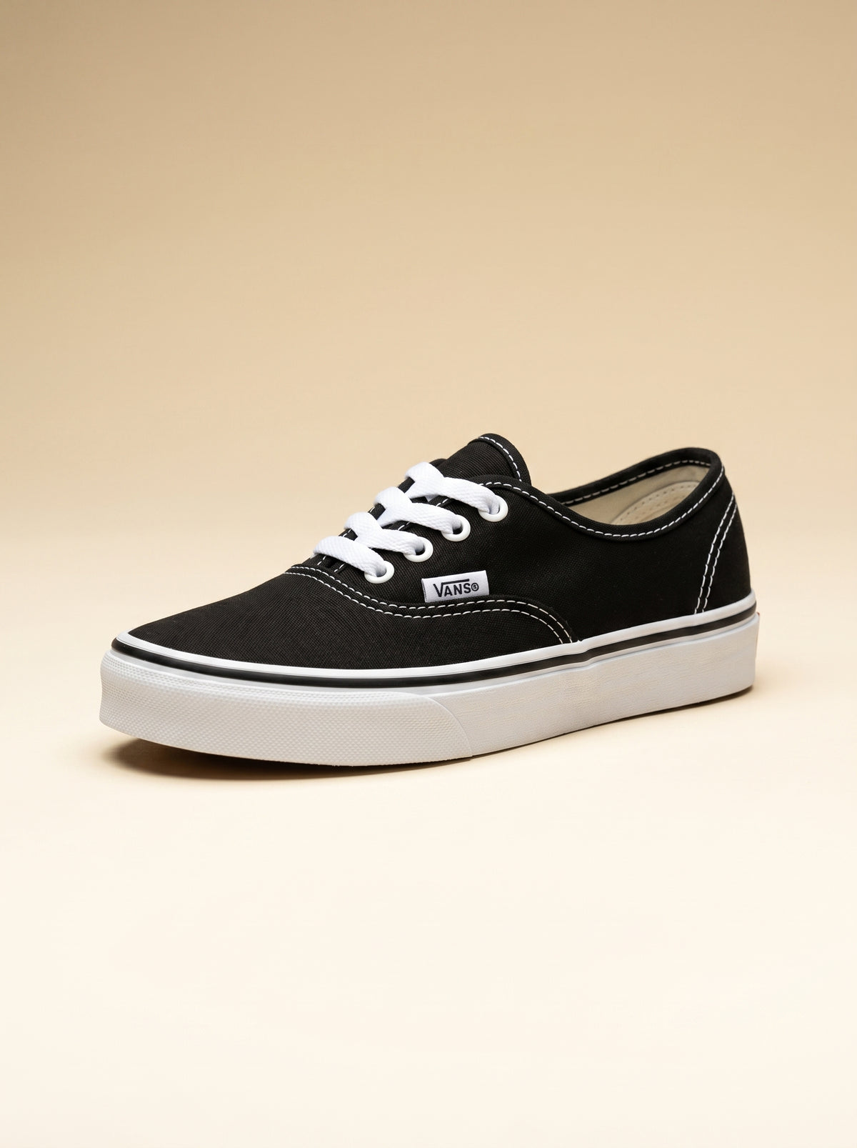 Tenis Vans Authentic Kids Black True White