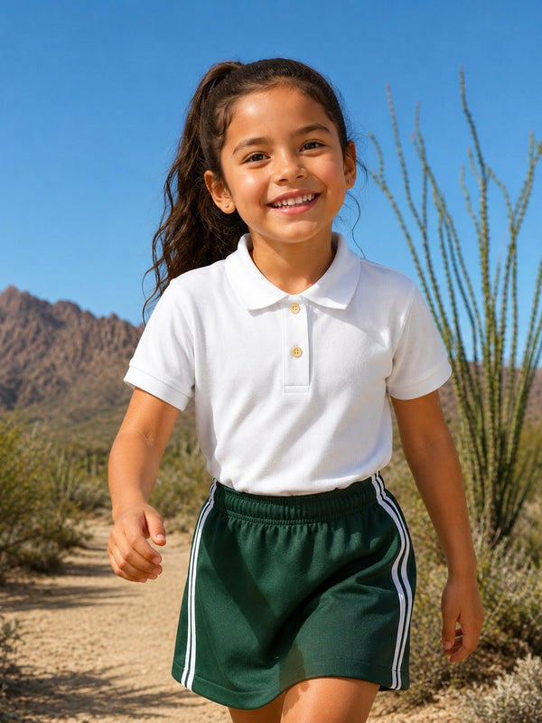 Falda-Short Deportivo Niña SHDUGR — Verde Botella — Preescolar