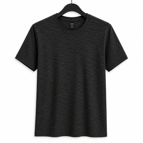 Playera Bones Slub cuello redondo manga corta caballero B375C