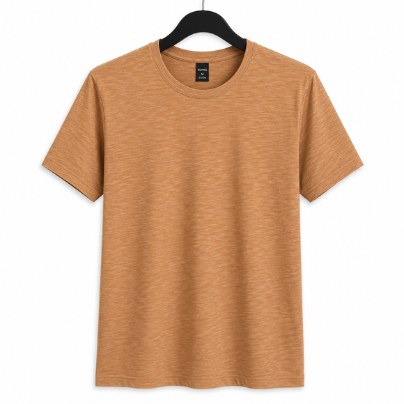 Playera Bones Slub cuello redondo manga corta caballero B375C