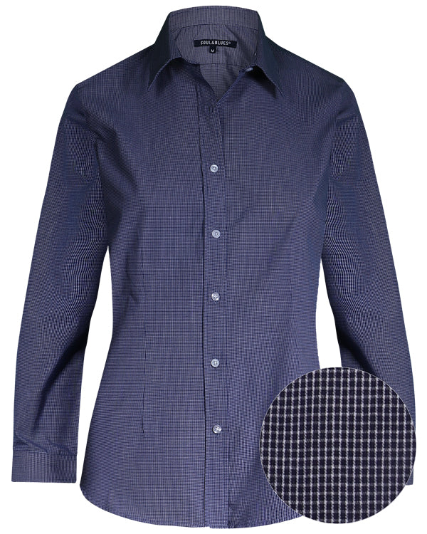 BLUSA DAMA SOUL & BLUES CAPRI CUADROS - 0