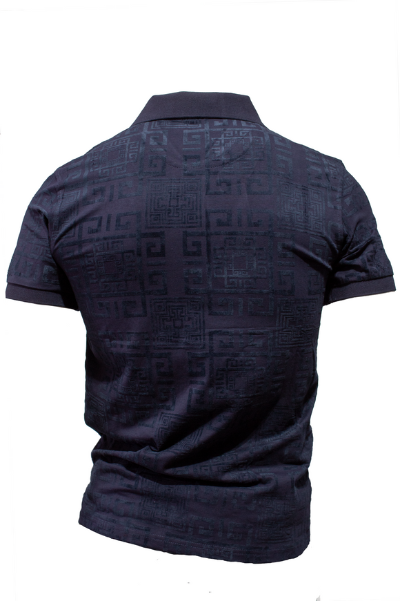 PLAYERA TIPO POLO PAVINI ESTAMPADO TEXTURIZADO PT-2203