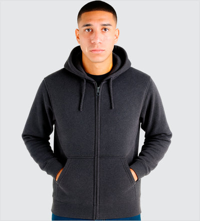 SUDADERA POLAR con Ziper Capucha y Cangurera CABALLERO LEEHANTON MFJ101