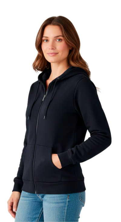 SUDADERA con Ziper Capucha y Cangurera LEEHANTON DAMA L505D