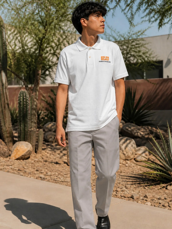 Playera Polo Caballero Assoluto — Cobach Blanco