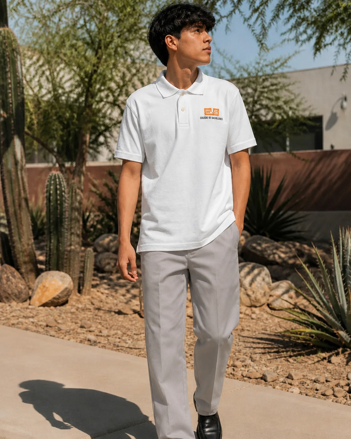 Playera Polo Caballero Assoluto — Cobach Blanco