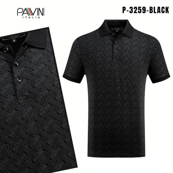 CAMISA TIPO POLO PAVINI P-3259 BLACK