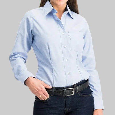 BLUSA UNITAM OXFORD CELESTE U679D