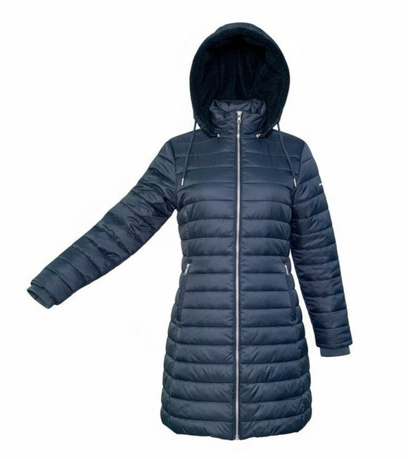 CHAMARRA LARGA C/GORRO DAMA WVE-008