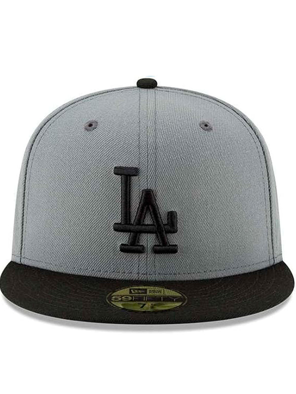 New Era 59Fifty MLB Basic Los Angeles Dodgers - Gorra ajustable color gris/negro