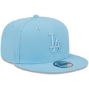 Los Angeles Dodgers New Era Light Blue Spring Color Basic 9FIFTY Snapback Hat-2