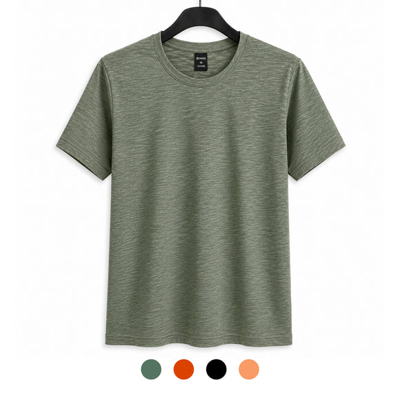 Playera Bones Slub cuello redondo manga corta caballero B375C