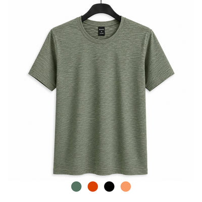 Playera Bones Slub cuello redondo manga corta caballero B375C