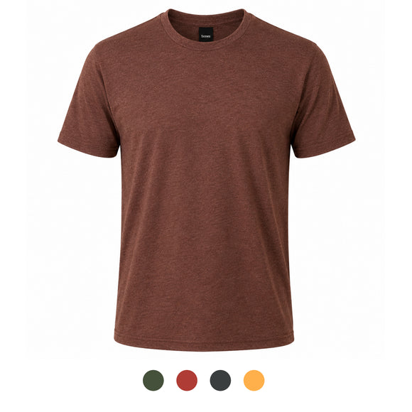 Playera Bones Triblend cuello redondo manga corta B371C