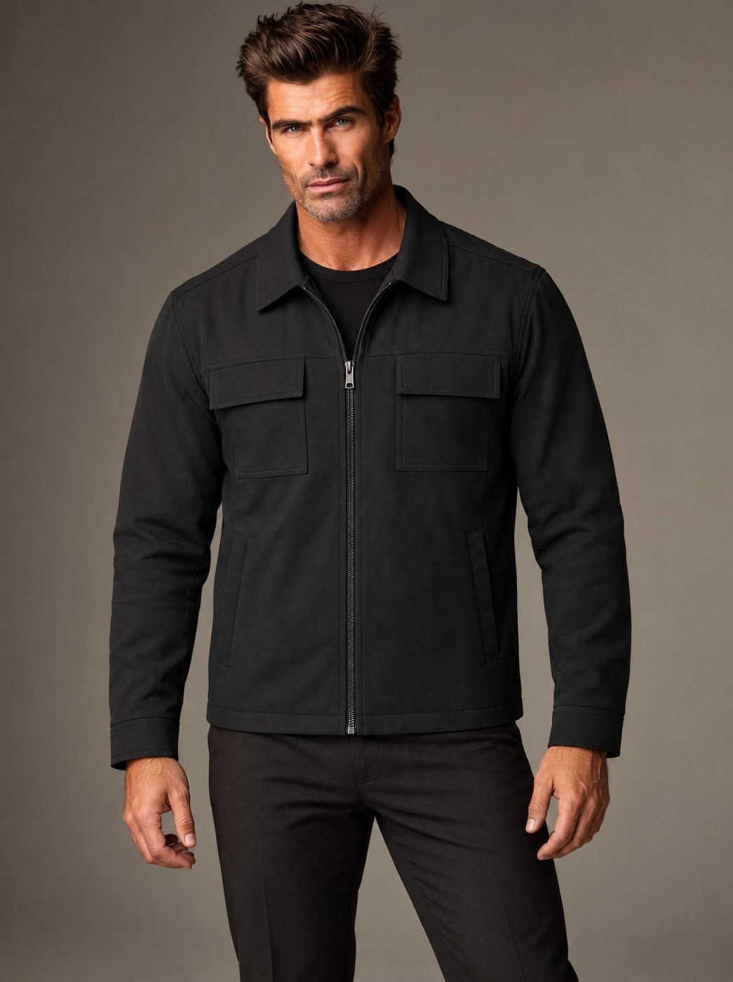 Chamarra Cuello Camisero Caballero Vertical Eagle
