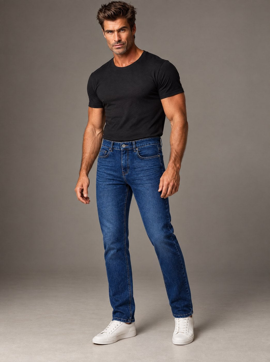 Jeans Slim Azul Índigo Caballero Vertical Eagle – Azul Índigo – frente