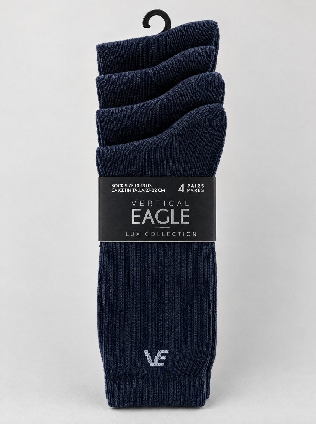 Calcetín de Vestir Caballero 4 Pares Vertical Eagle – Marino Liso – producto