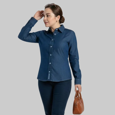 BLUSA DE MEZCLILLA NAVY MY LAND M420DNV