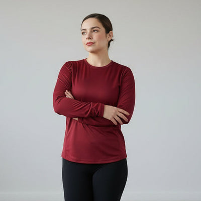 PLAYERA DEPORTIVA POLIÉSTER MANGA LARGA DAMA - PLAYERYTEES- ESTILO 950DL