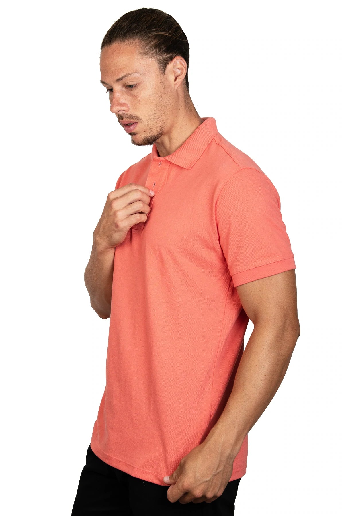 Playera Polo Coral Regular Fit - 0