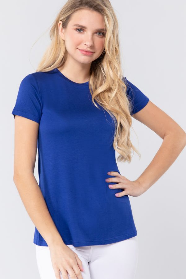 Comprar true-navy T10071 SHORT SLEEVE CREW NECK TOP